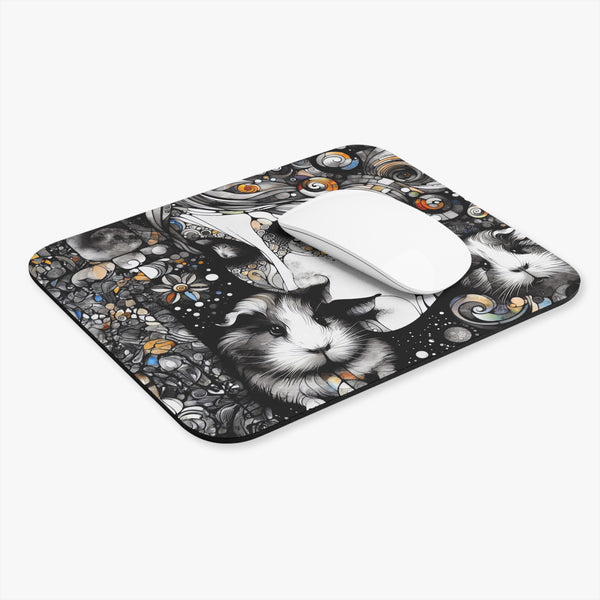 Black and White Fantasy Mouse Pad