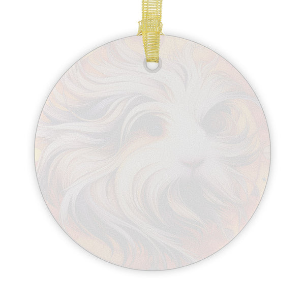 Fired Up Guinea Pig Glass Ornament