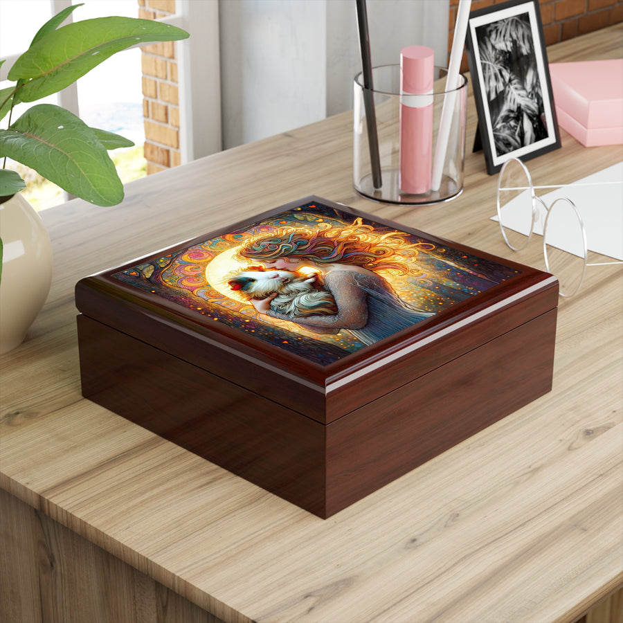 Woodland Grace Guinea Pig Jewelry Box