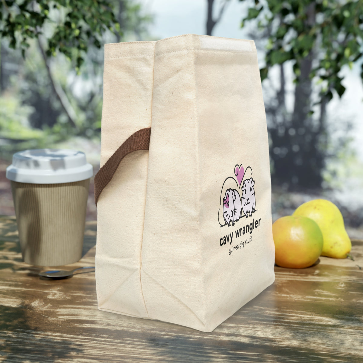 Cavy Wrangler Guinea Pig Stuff Canvas Supply Bag
