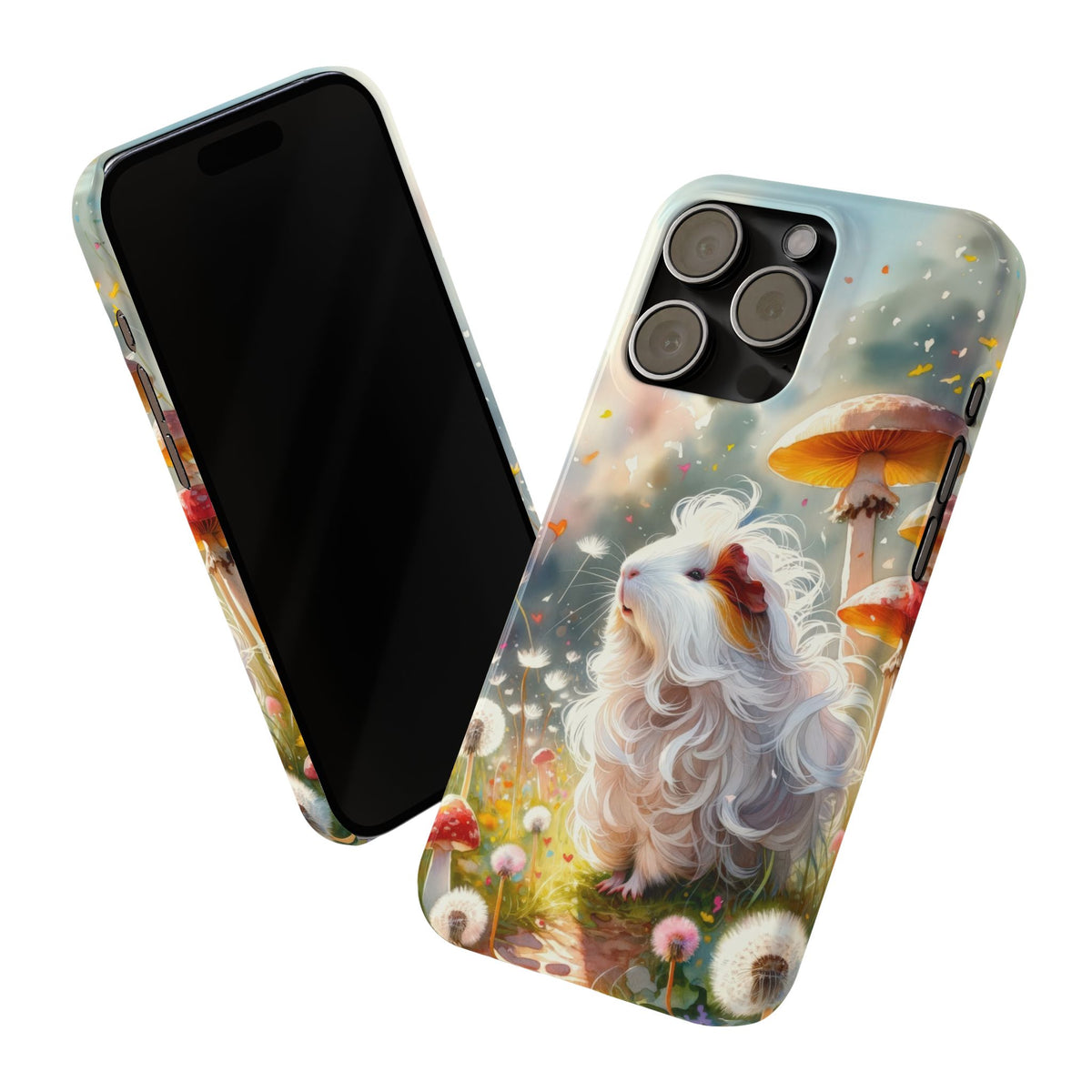 Dandelion Daze Guinea Pig Slim iPhone Case