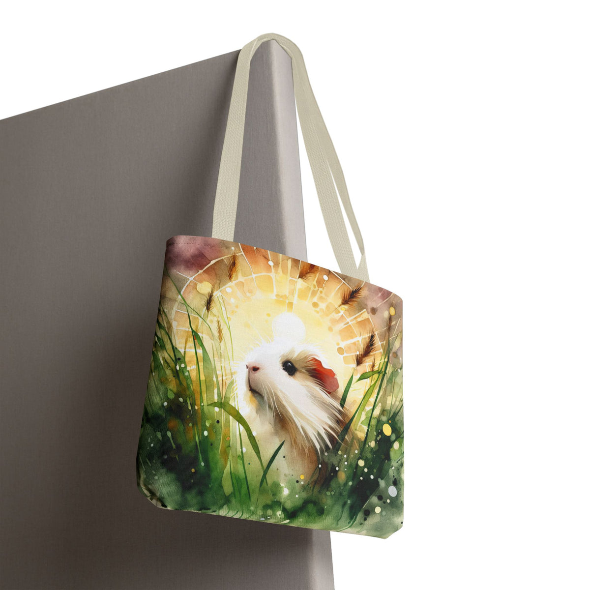 Whimsical Guinea Pig Tote Bag, Cute Animal Tote, Pet Lover Gift, Eco-Friendly Shopping Bag, Spring and Summer Accessory