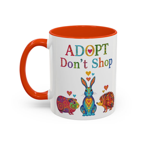 Guinea Pig Mug - Adopt Don't Shop - Boho