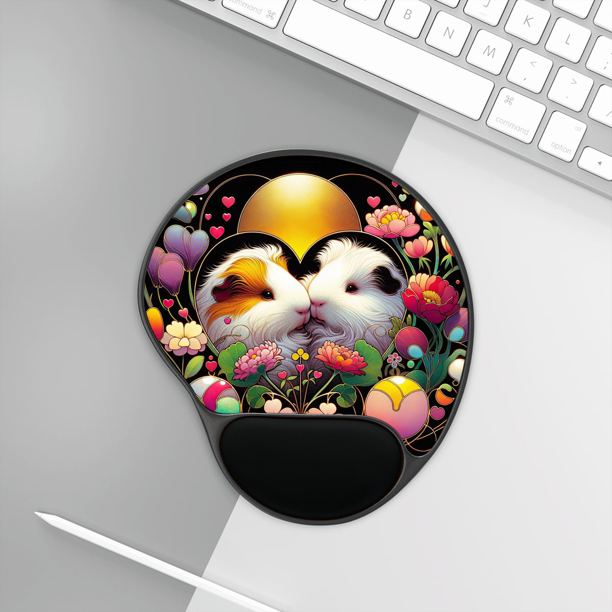 Two Piggies in a Heart with Sun Pad With Wrist Rest