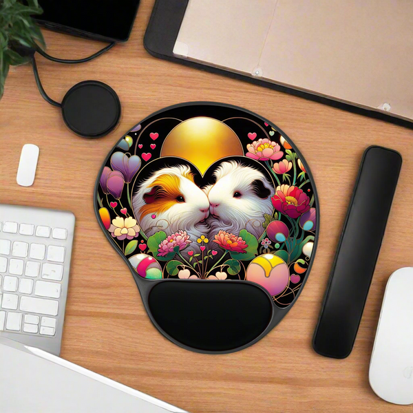 Two Piggies in a Heart with Sun Pad With Wrist Rest