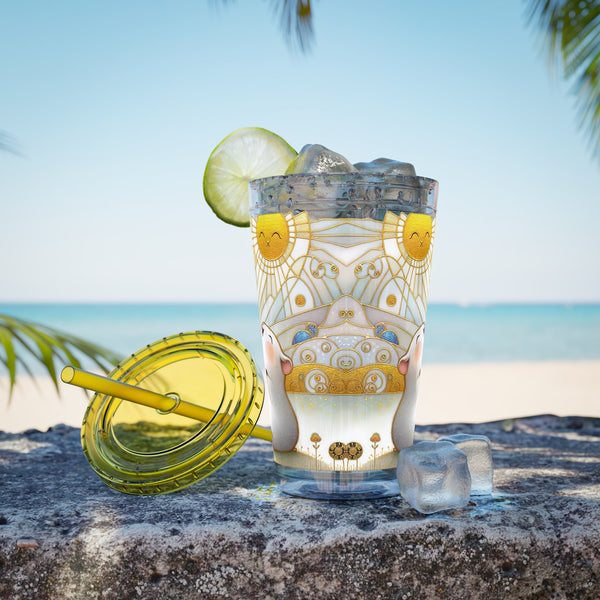 Summer Piggy Joy Guinea Pig Tumbler with Straw