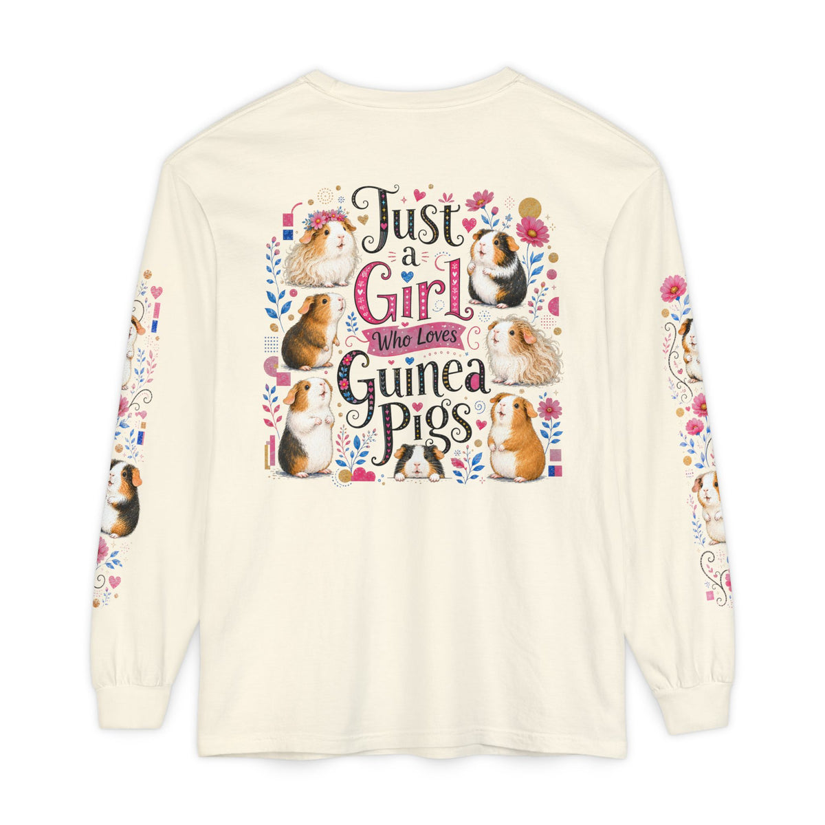 Just a Girl Who Loves Guinea Pigs Pageant Long Sleeve Tee