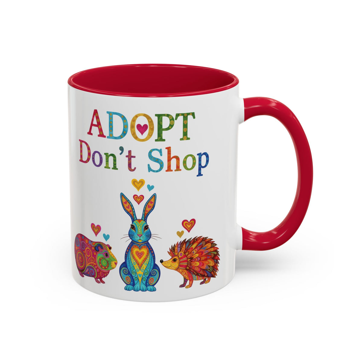 Guinea Pig Mug - Adopt Don't Shop - Boho