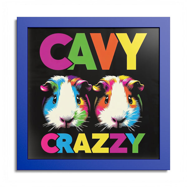Cavy Crazzy Guinea Pig Framed Art Print