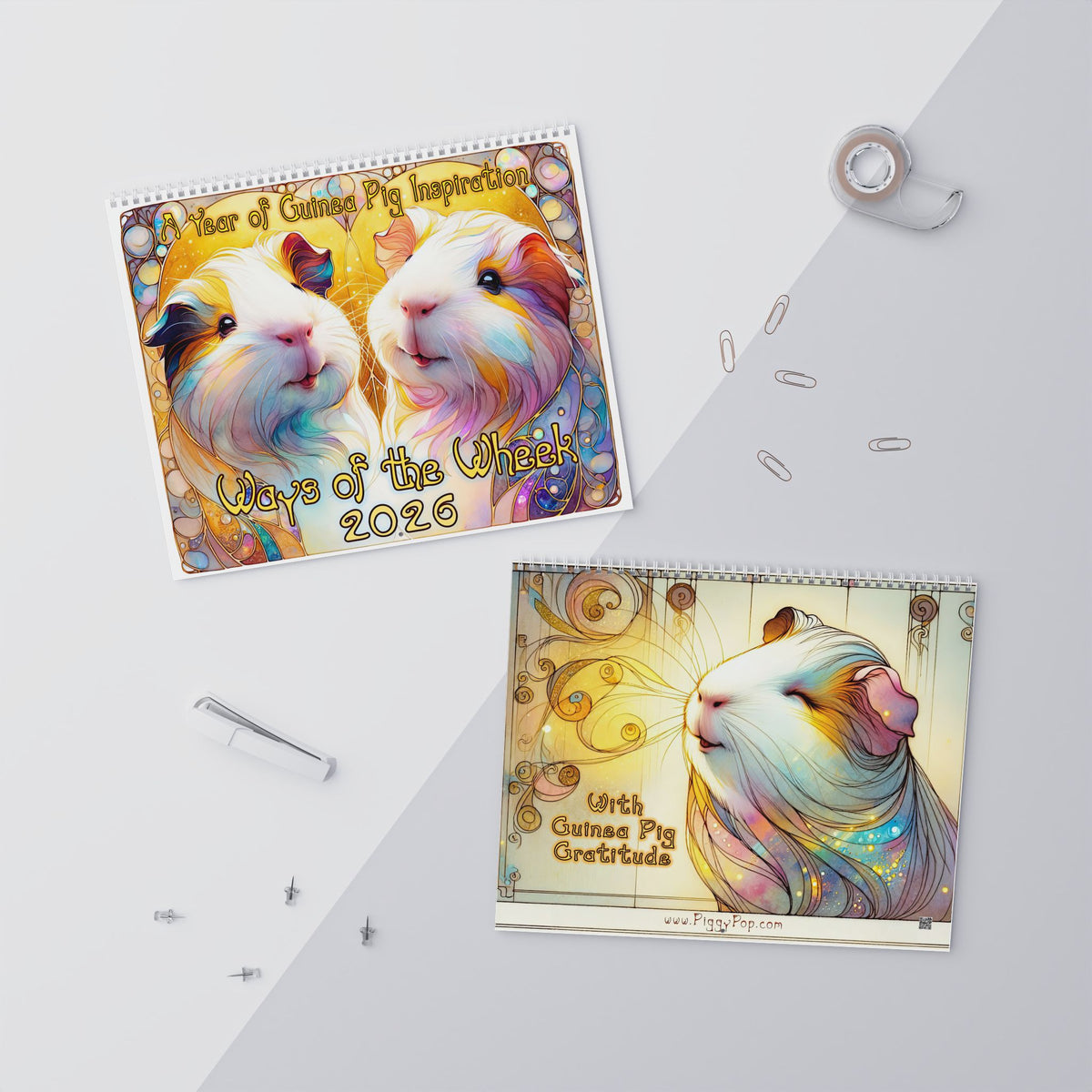 The Ways of the Wheek, Monthly Guinea Pig Wall Calendar