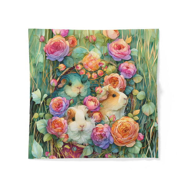 Rich Floral Guinea Pig Duvet Cover