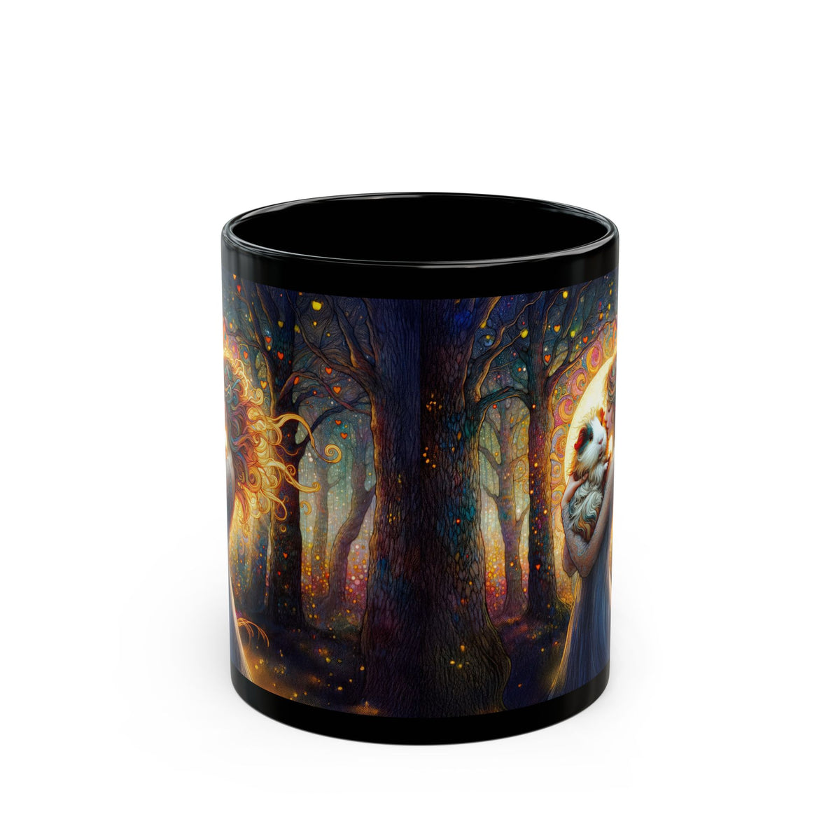 Woodlood Grace Guinea Pig Black Mug