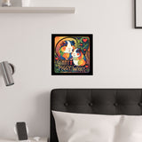 Cheeky Ginny Piggy Wiggy Satin Guinea Pig Poster