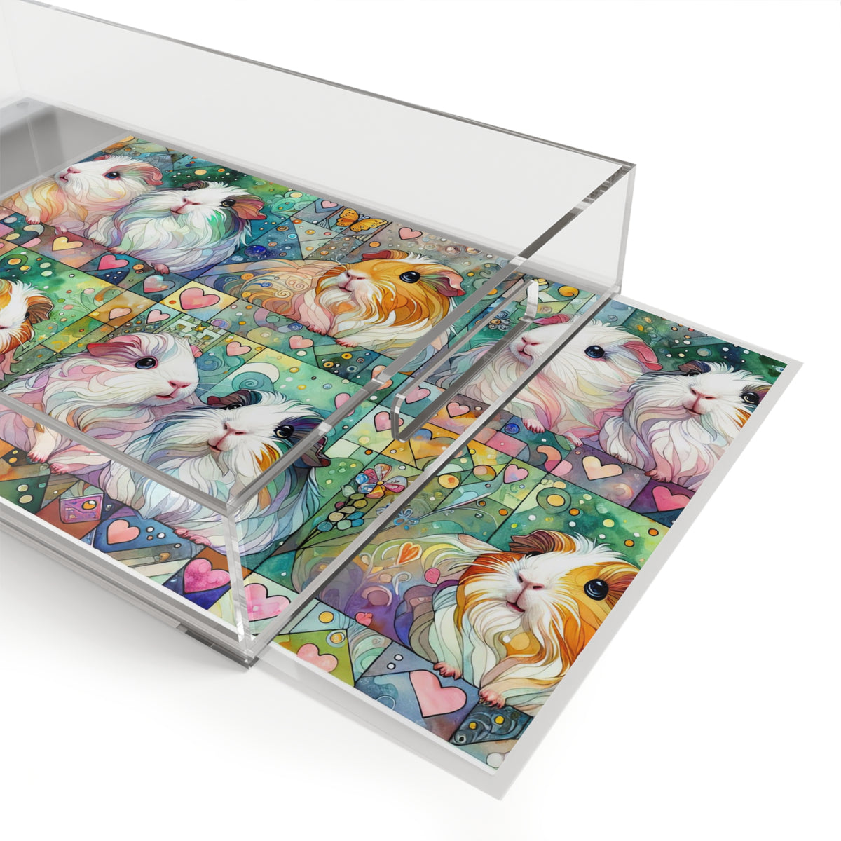 Perky Piggy Pattern Acrylic Serving Tray