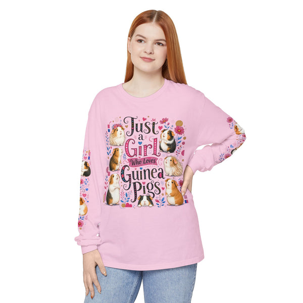 Just a Girl Who Loves Guinea Pigs Pageant Long Sleeve Tee