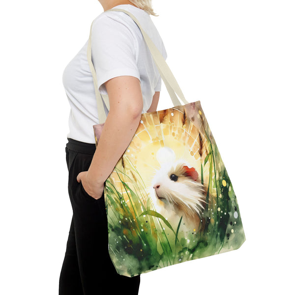 Whimsical Guinea Pig Tote Bag, Cute Animal Tote, Pet Lover Gift, Eco-Friendly Shopping Bag, Spring and Summer Accessory