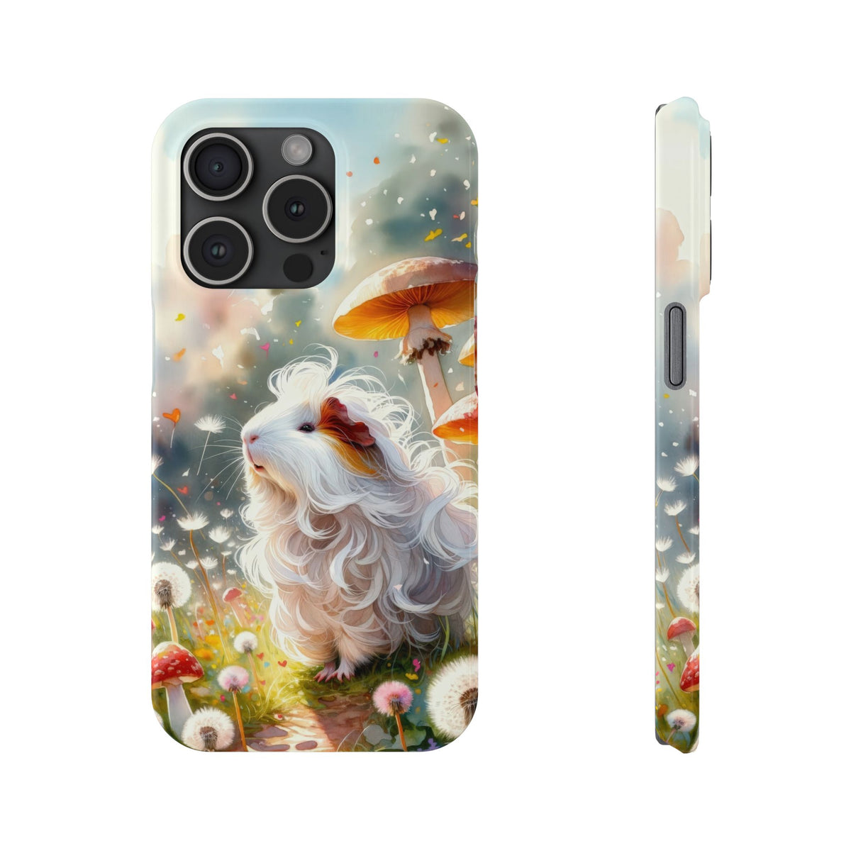Dandelion Daze Guinea Pig Slim iPhone Case
