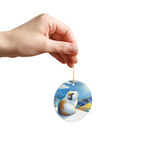 Winter Soltice Guinea Pig Ornament