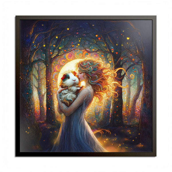 Woodland Grace Guinea Pig Framed Art Print