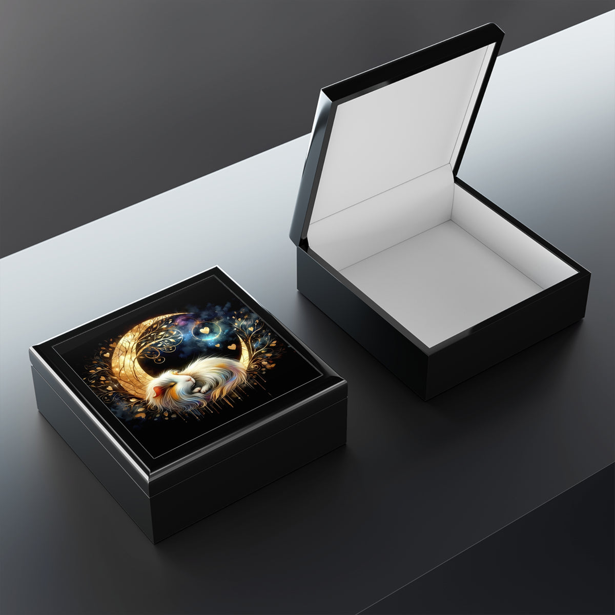 Piggy in the Moon Guinea Pig Jewelry Box