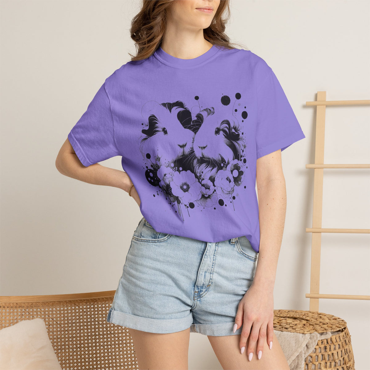 Black Opal Piggies Guinea Pig Tee