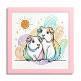 Sunny Piggy Vibes Framed Guinea Pig Wall Art – image 3