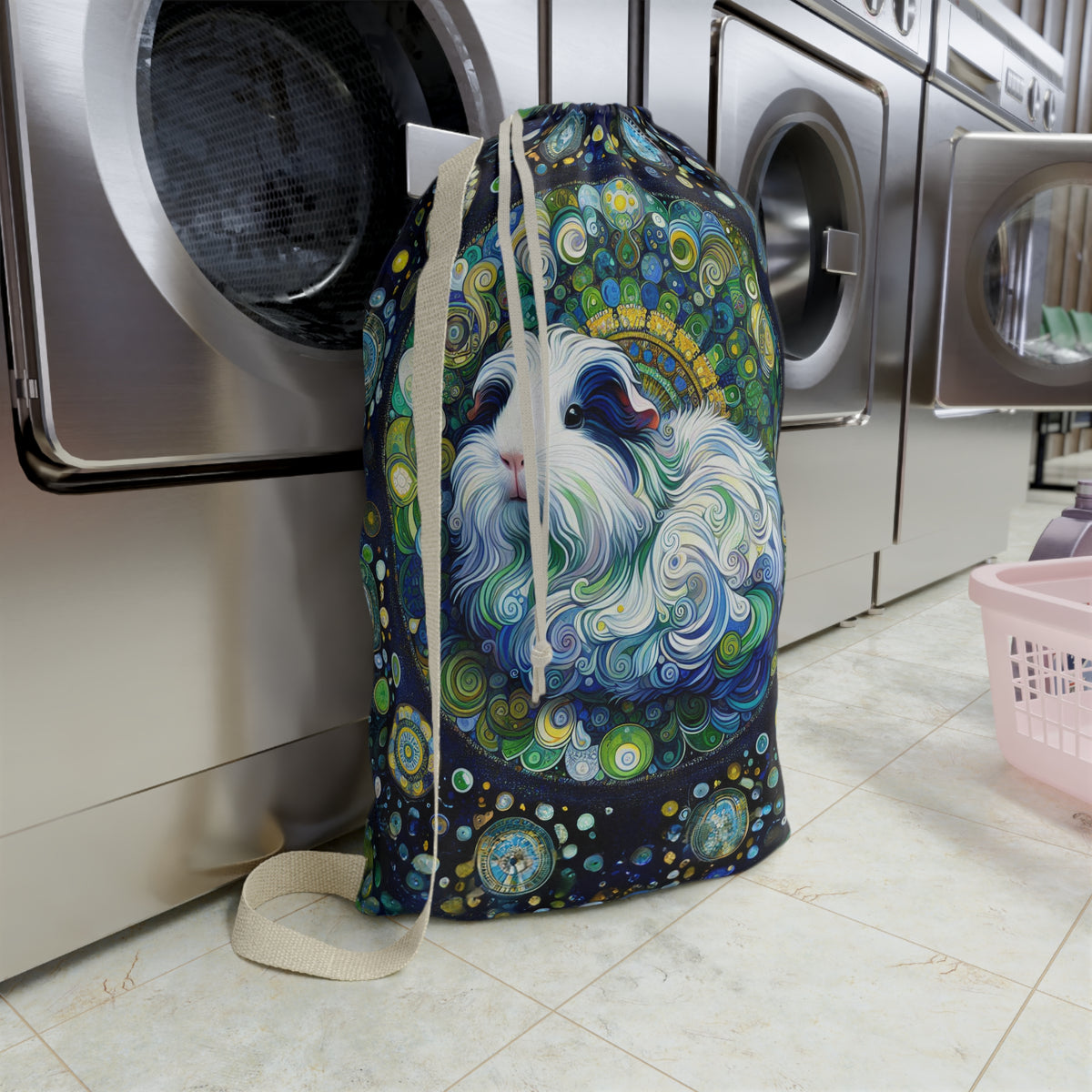 Cool Cavy Mandala Guinea Pig Laundry Bag