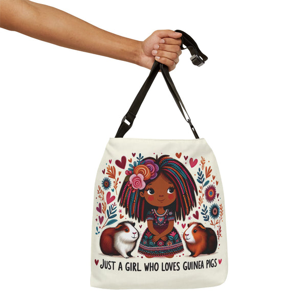 Just a Girl — Guinea Pig Love Adjustable Tote Bag