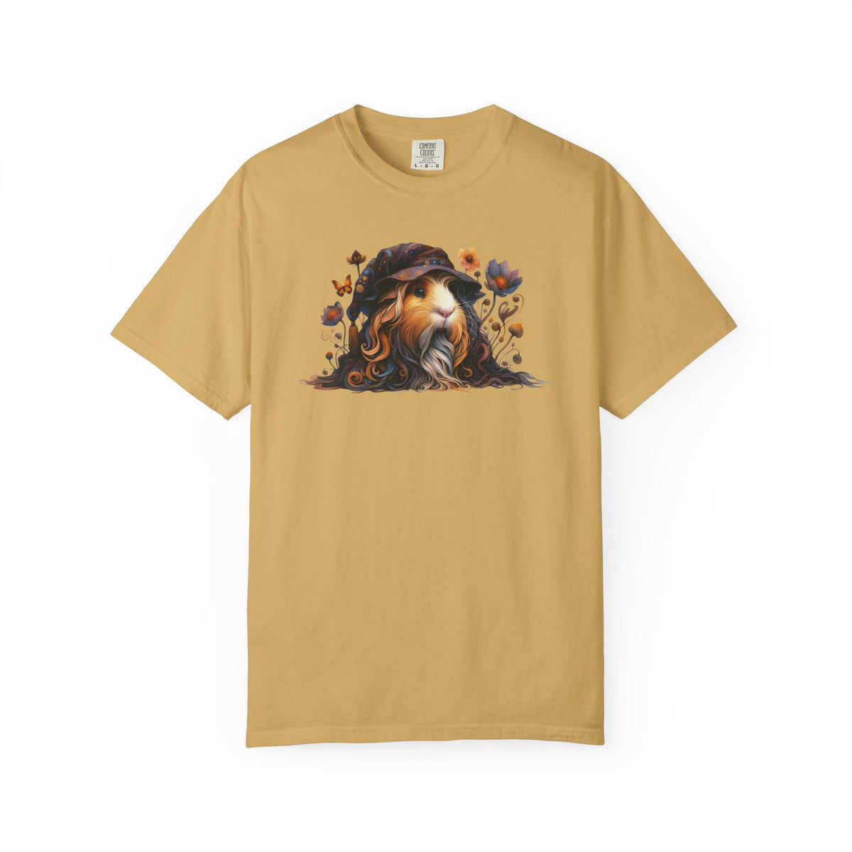 Forest Wizard Guinea Pig T-Shirt in Mustard