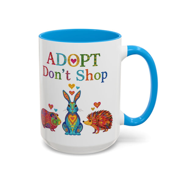 Guinea Pig Mug - Adopt Don't Shop - Boho
