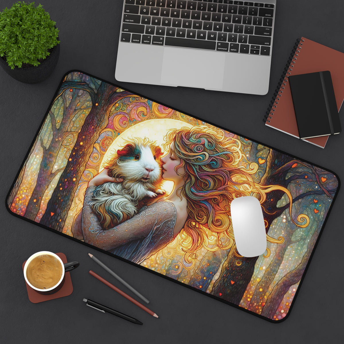 Woodland Grace Guinea Pig Desk Mat