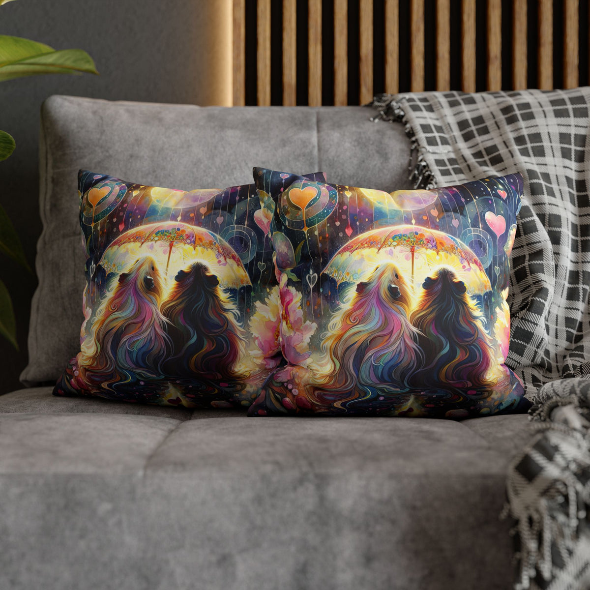 Enchanted Umbrella Guinea Pig Pillowcase