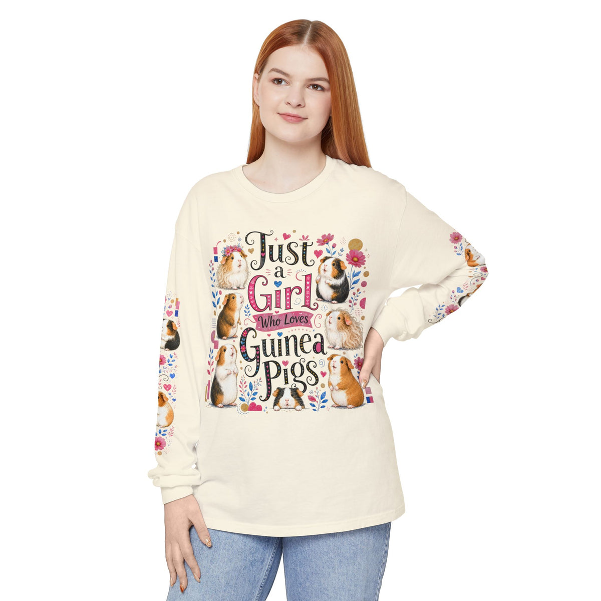Just a Girl Who Loves Guinea Pigs Pageant Long Sleeve Tee