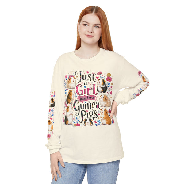 Just a Girl Who Loves Guinea Pigs Pageant Long Sleeve Tee