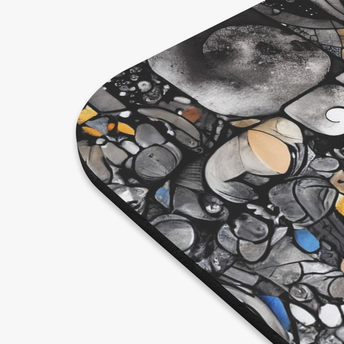 Black and White Fantasy Mouse Pad