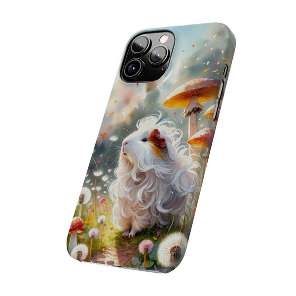 Dandelion Daze Guinea Pig Slim iPhone Case