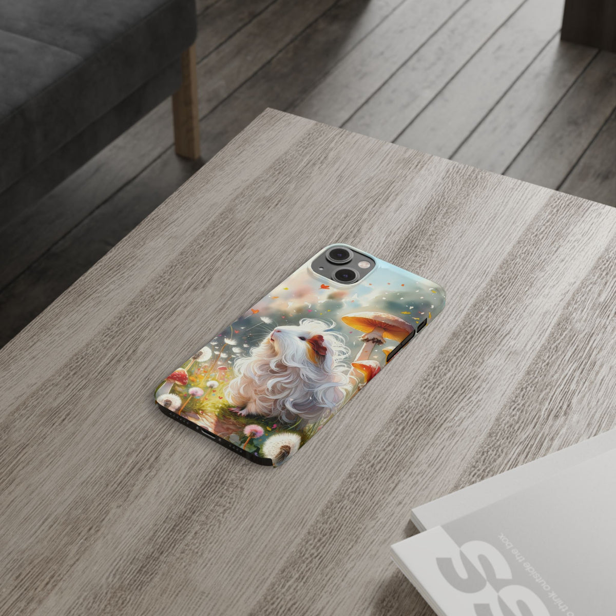 Dandelion Daze Guinea Pig Slim iPhone Case