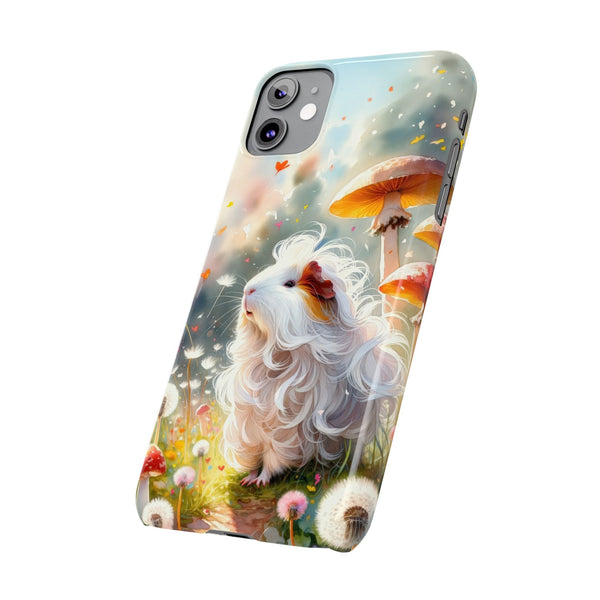 Dandelion Daze Guinea Pig Slim iPhone Case