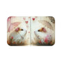 Cute Guinea Pig Bath Mat with Umbrellas and Hearts