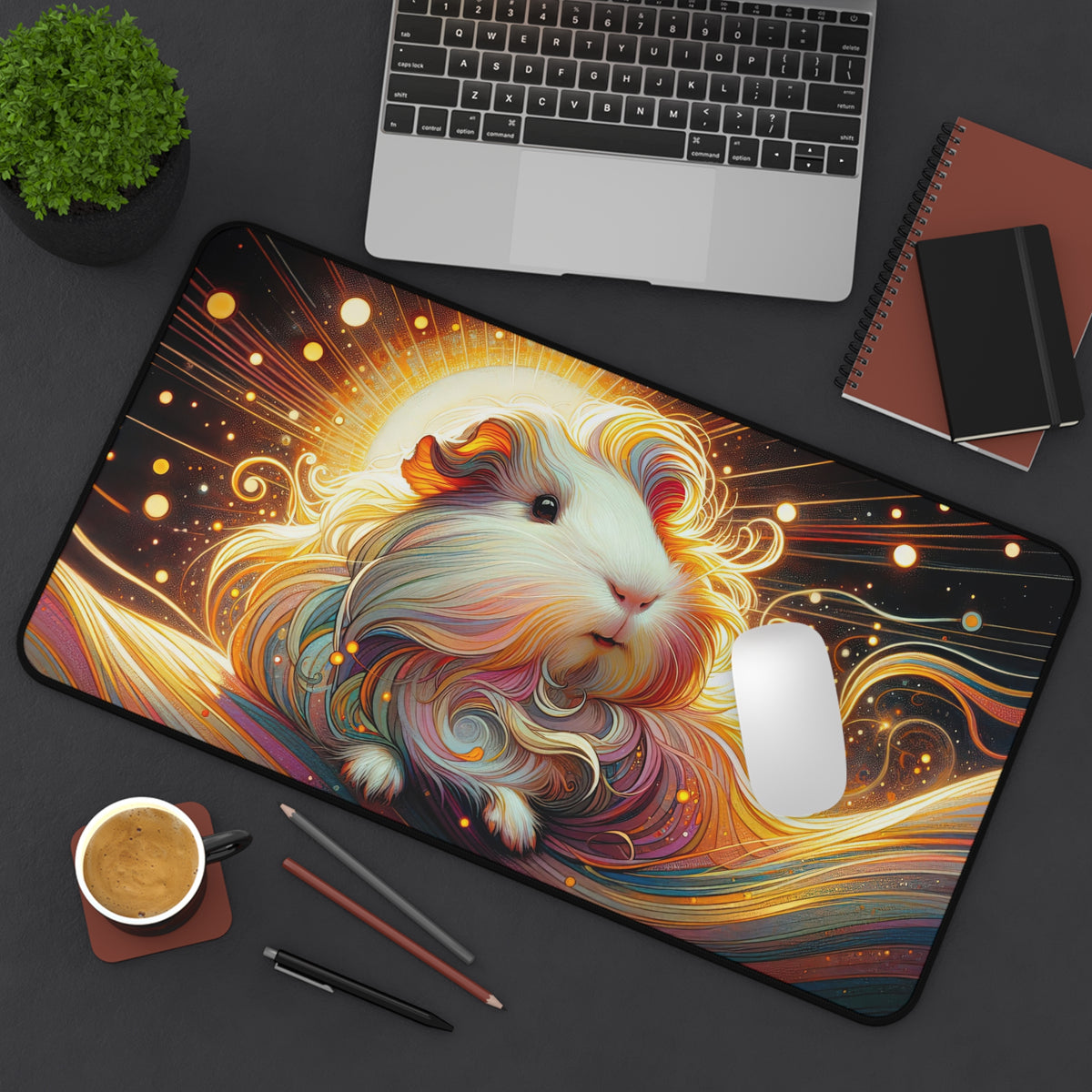 Cosmic Rhythms Guinea Pig Desk Mat