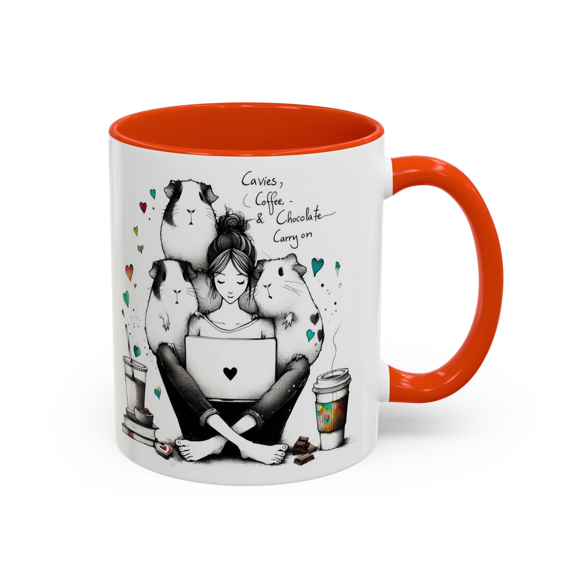 Guinea Pig Mug - Cavies, Coffee & Chocolate Carry On