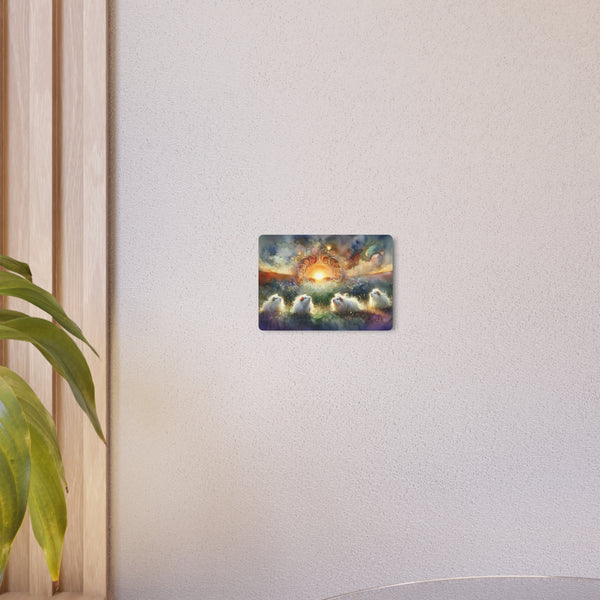 Sunset Meeting Metal Art Sign