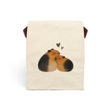 Cuddling Cavies Guinea Pig Canvas Lunch Bag
