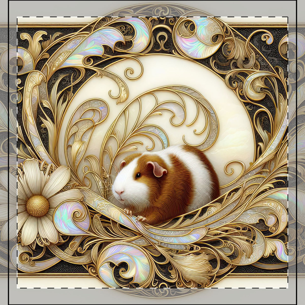 Art Nouveau Piggies Woven Pillow - Style 4U73