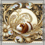 Art Nouveau Piggies Woven Pillow - Style 4U73