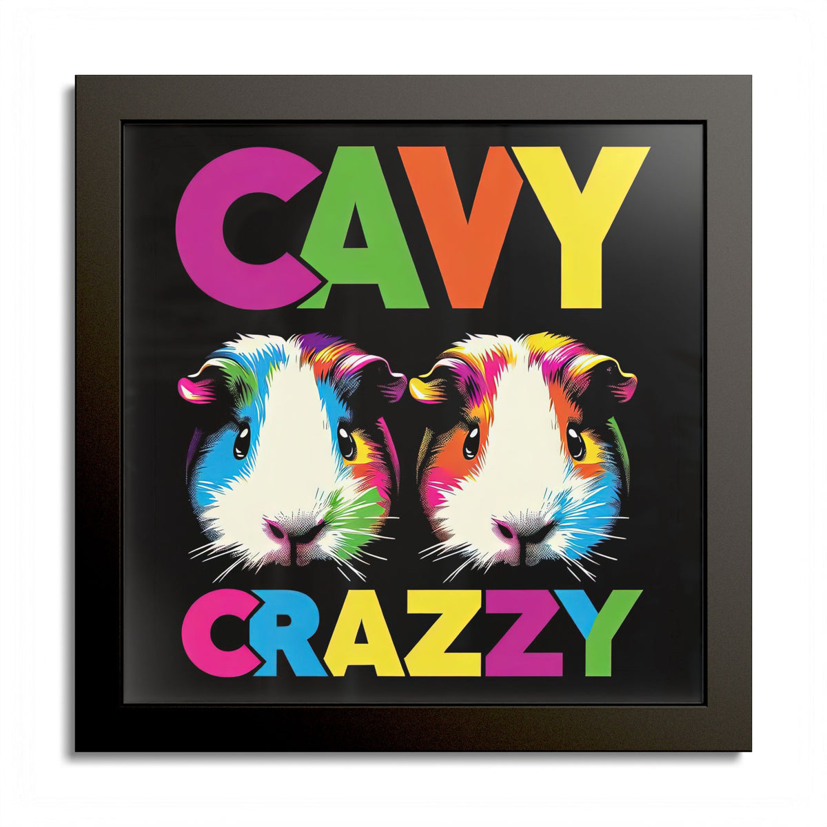 Cavy Crazzy Guinea Pig Framed Art Print