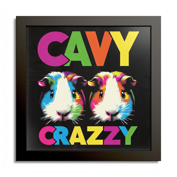 Cavy Crazzy Guinea Pig Framed Art Print