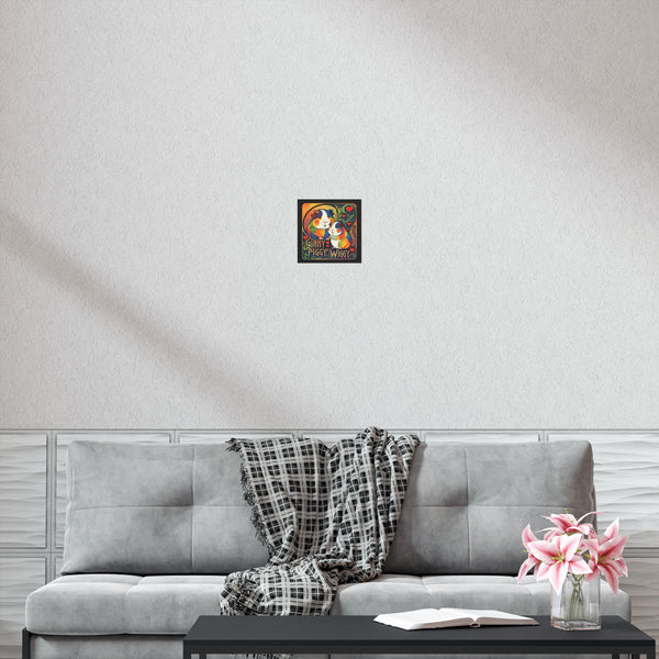 Cheeky Ginny Piggy Wiggy Uncoated Guinea Pig Poster