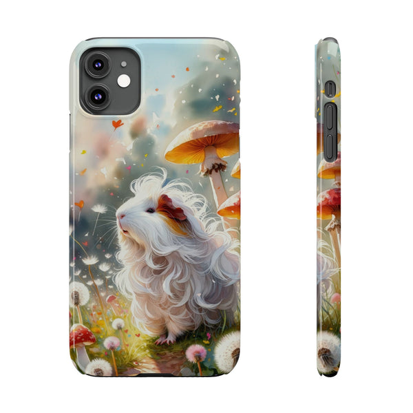 Dandelion Daze Guinea Pig Slim iPhone Case