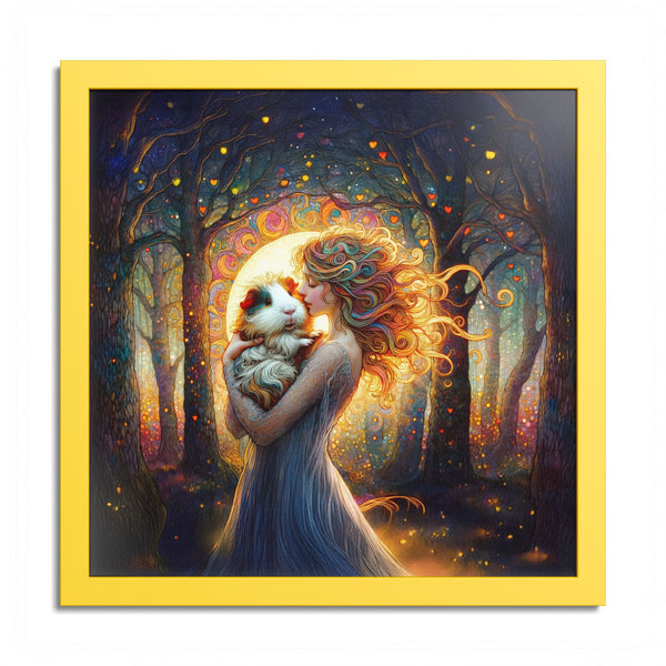 Woodland Grace Guinea Pig Framed Art Print